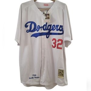 NWT Dogers Baseball Jersey: Sandy Koufax VINTAGE- Mitchell & Ness 1958 SZ56-NEW